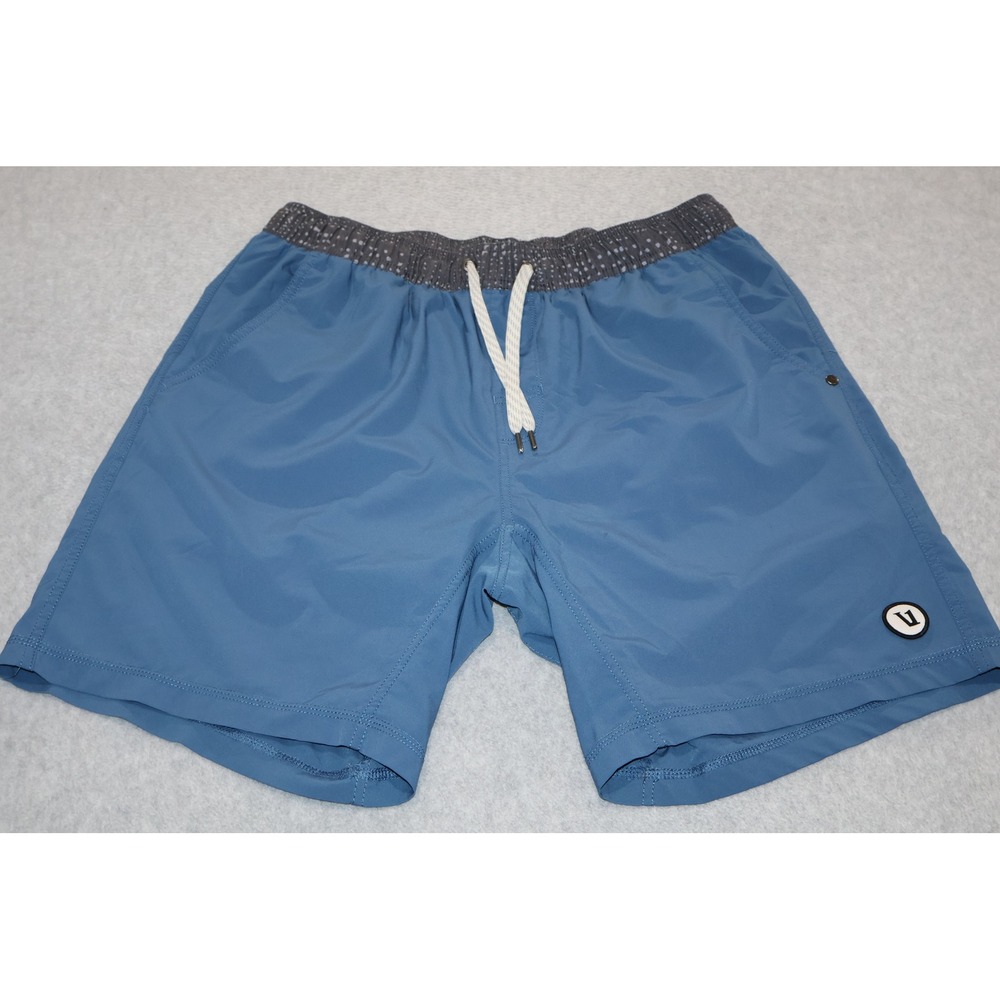 Vuori Kore Shorts Mens Medium Blue Athletic Gym Training Lined Activewear Swim *